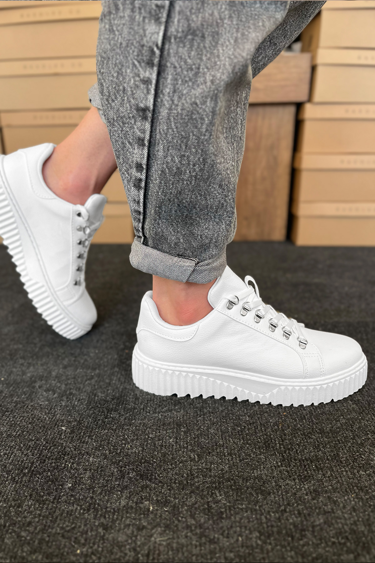 Erkek Sneaker - Beyaz - 505